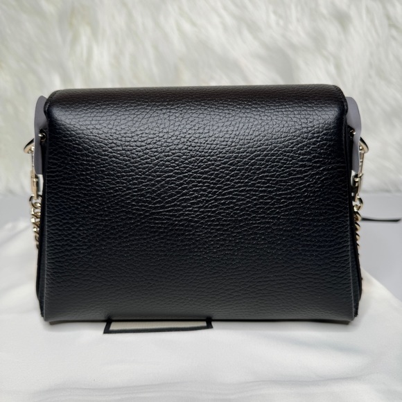 Gucci Dollar Calfskin Interlocking G Black Small Crossbody Bag - Picture 2 of 11